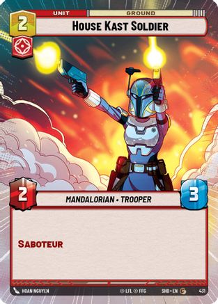 House Kast Soldier (Hyperspace) (431) - SOTG - Common - Foil