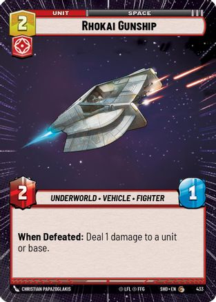 Rhokai Gunship (Hyperspace) (433) - SOTG - Common - Foil