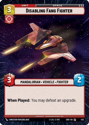 Disabling Fang Fighter (Hyperspace) (435) - SOTG - Common - Foil