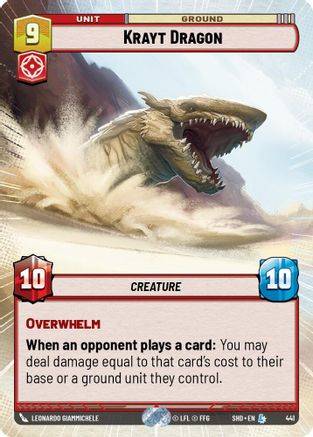 Krayt Dragon (Hyperspace) (441) - SOTG - Legendary - Foil