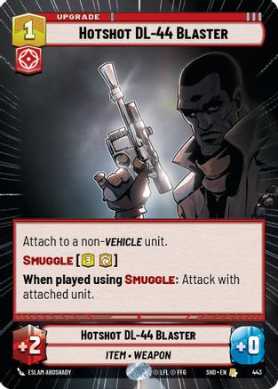 Hotshot DL-44 Blaster (Hyperspace) (443) - SOTG - Rare