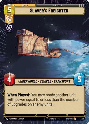 Slaver's Freighter (Hyperspace) (458) - SOTG - Common - Foil