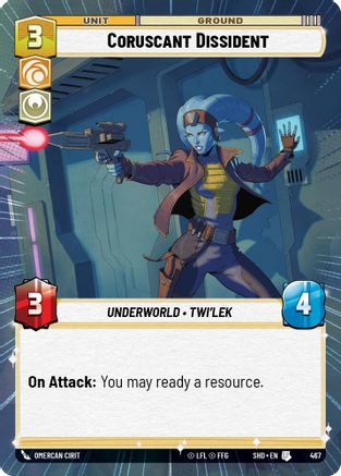 Coruscant Dissident (Hyperspace) (467) - SOTG - Uncommon