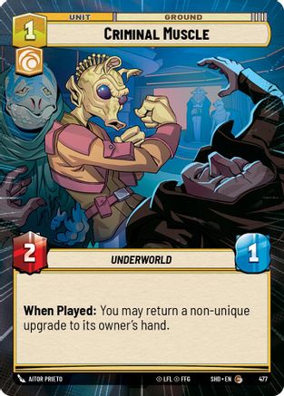 Criminal Muscle (Hyperspace) (477) - SOTG - Common - Foil