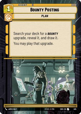 Bounty Posting (Hyperspace) (495) - SOTG - Uncommon - Foil