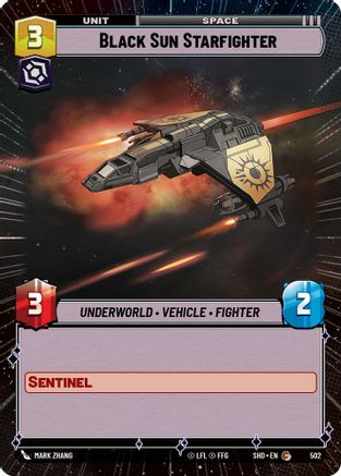 Black Sun Starfighter (Hyperspace) (502) - SOTG - Common - Foil