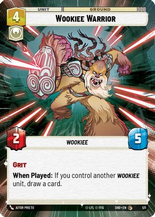 Wookiee Warrior (Hyperspace) (511) - SOTG - Common - Foil