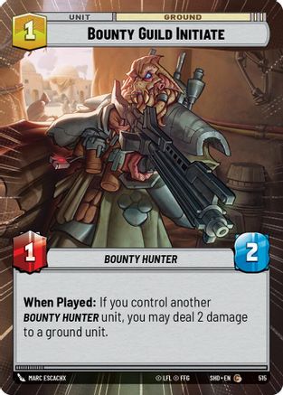 Bounty Guild Initiate (Hyperspace) (515) - SOTG - Common - Foil