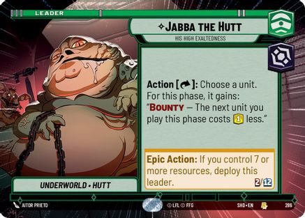 Jabba the Hutt - His High Exaltedness (Hyperspace) (286) - SOTG - Rare