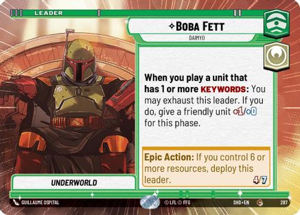 Boba Fett - Daimyo (Hyperspace) (287) - SOTG - Common