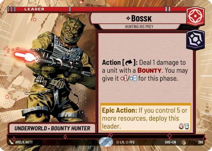 Bossk - Hunting His Prey (Hyperspace) (289) - SOTG - Common