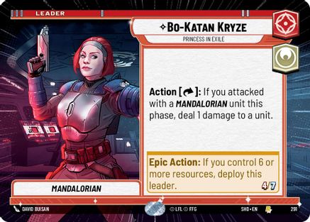 Bo-Katan Kryze - Princess in Exile (Hyperspace) (291) - SOTG - Rare