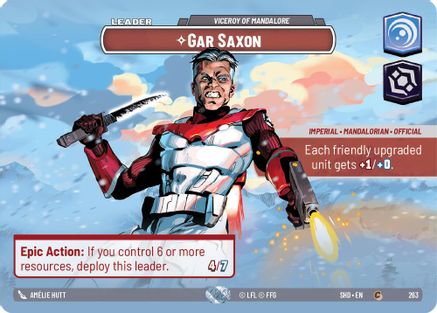 Gar Saxon - Viceroy of Mandalore (Showcase) (263) - SOTG - Common - Foil