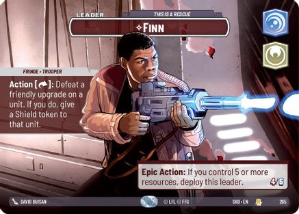 Finn - This is a Rescue (Showcase) (265) - SOTG - Rare - Foil