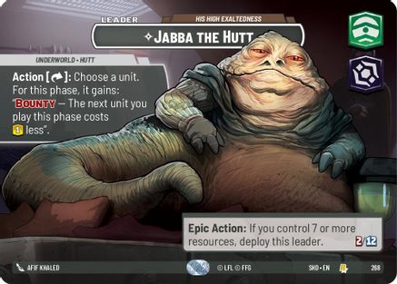 Jabba the Hutt - His High Exaltedness (Showcase) (268) - SOTG - Rare - Foil