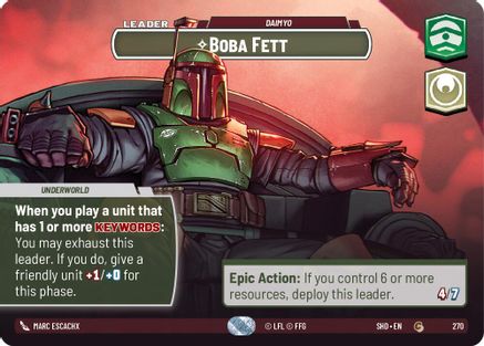 Boba Fett - Daimyo (Showcase) (270) - SOTG - Common - Foil