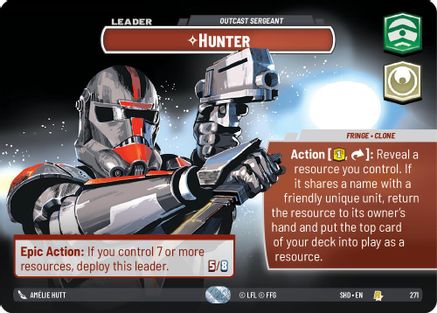 Hunter - Outcast Sergeant (Showcase) (271) - SOTG - Rare - Foil