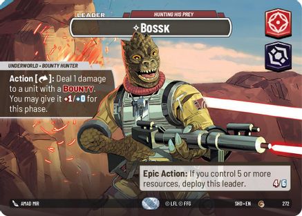 Bossk - Hunting His Prey (Showcase) (272) - SOTG - Common - Foil