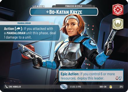 Bo-Katan Kryze - Princess in Exile (Showcase) (274) - SOTG - Rare - Foil