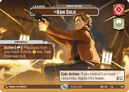 Han Solo - Worth the Risk (Showcase) (275) - SOTG - Common - Foil