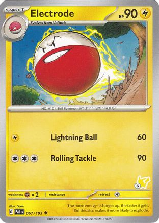 Electrode - Pikachu 6 (067) - BA2  - Uncommon