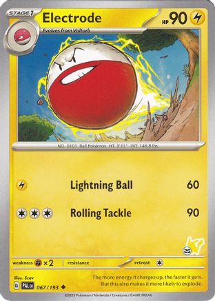 Electrode - Pikachu 25 (067) - BA2  - Uncommon