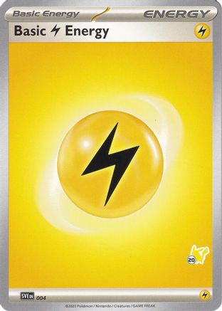 Basic Lightning Energy - Pikachu 20 (004) - BA2  - Common