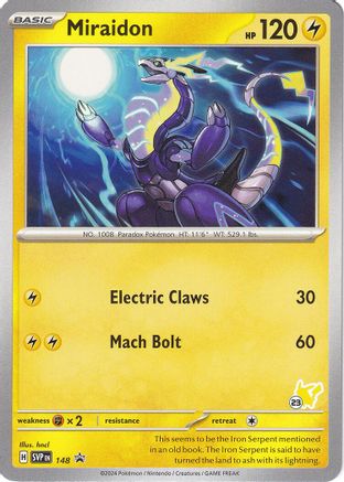 Miraidon - Pikachu 23 (148) - BA2  - Promo