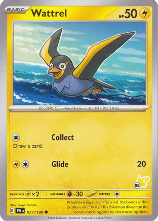 Wattrel - Pikachu 58 (077) - BA2  - Common