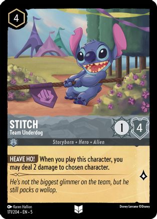 Stitch - Team Underdog (171/204) - Uncommon