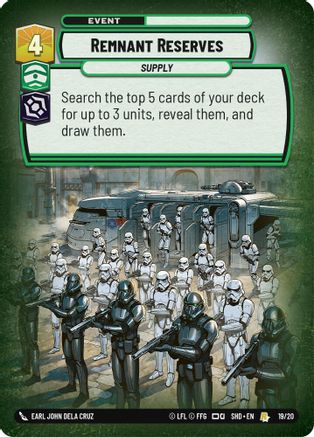 Remnant Reserves (19/20) - SOTGWPP - Rare - Foil