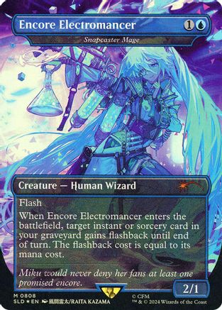 Encore Electromancer - Snapcaster Mage (Rainbow Foil) (SLD-808) - mythic - Foil