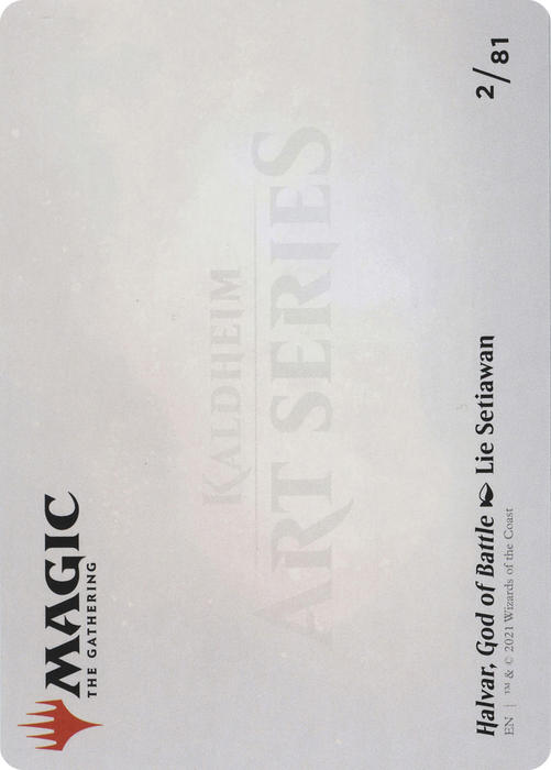 Halvar, God of Battle // Halvar, God of Battle (AKHM-002) - common (Borderless)