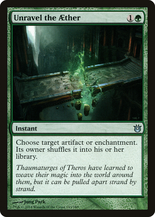 Unravel the Aether (BNG-143) - uncommon