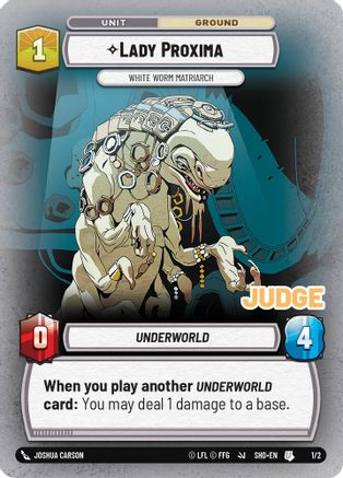 Lady Proxima - White Worm Matriarch (1/2) - Uncommon - Foil