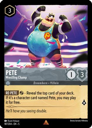 Pete - Wrestling Champ (187/204) - Rare