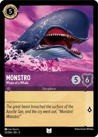 Monstro - Whale of a Whale VF (52/204) - Inhabituelle