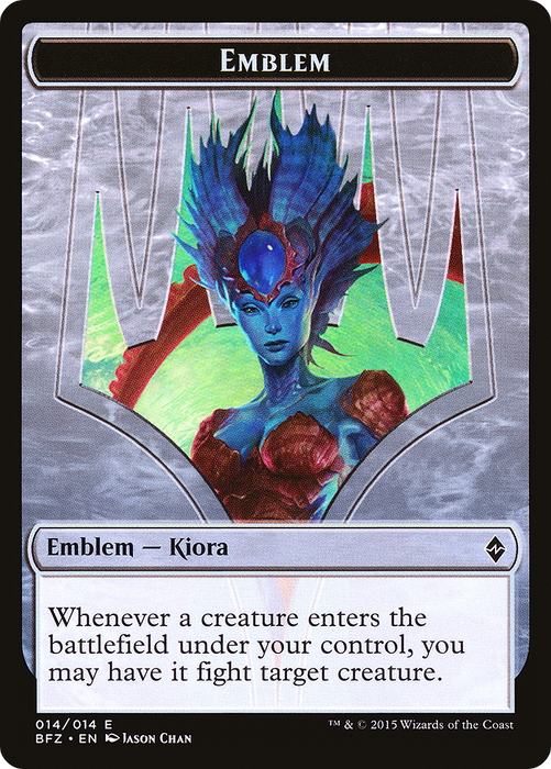 Kiora, Master of the Depths Emblem (BFZ-014) - common