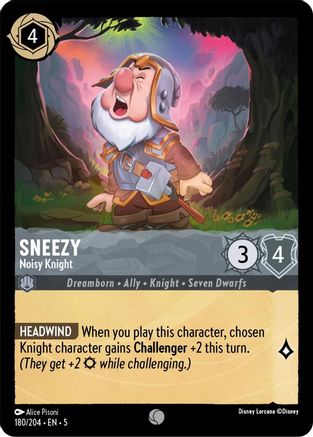 Sneezy - Noisy Knight (180/204) - Common
