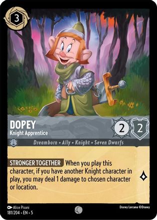 Dopey - Knight Apprentice VF (181/204) - Commune
