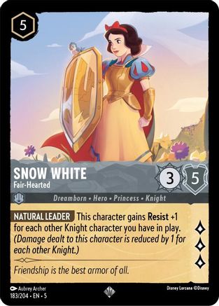 Snow White - Fair-Hearted VF (183/204) - Très Rare - Cold Foil