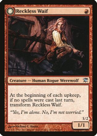 Reckless Waif // Merciless Predator (ISD-159) - uncommon: (Double Faced Transform)