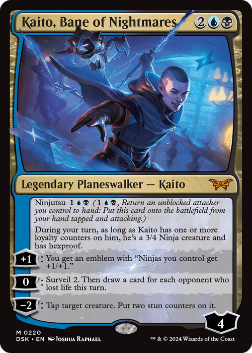 Kaito, Bane of Nightmares (DSK-220) - mythic - Foil
