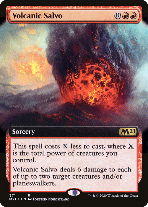 Volcanic Salvo (M21-371) - rare: (Extended Art)