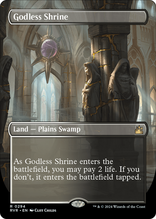Godless Shrine (RVR-294) - rare (Borderless)