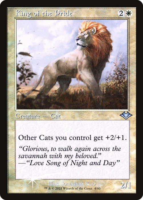 King of the Pride (MH1-004) - uncommon - Etched Foil