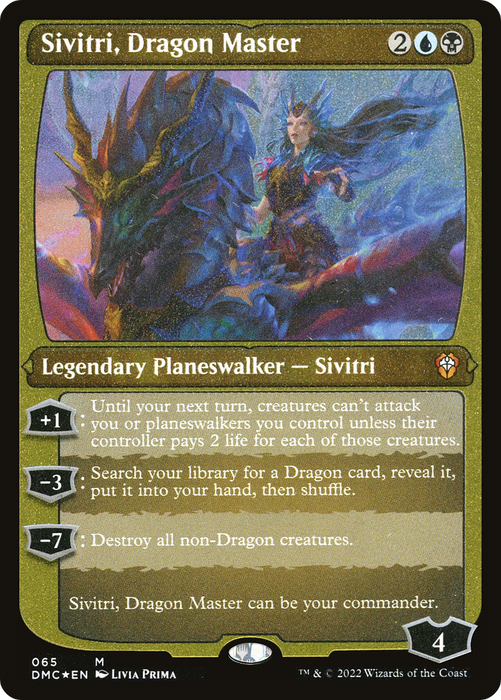 Sivitri, Dragon Master (DMC-065) - mythic - Etched Foil