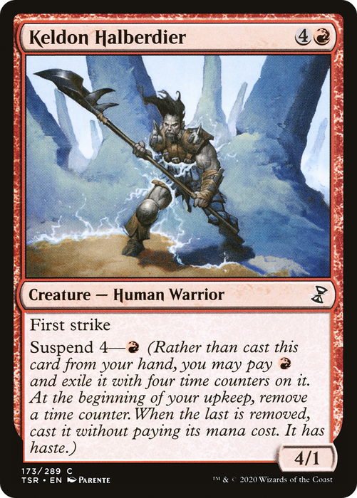 Keldon Halberdier (TSR-173) - common - Foil
