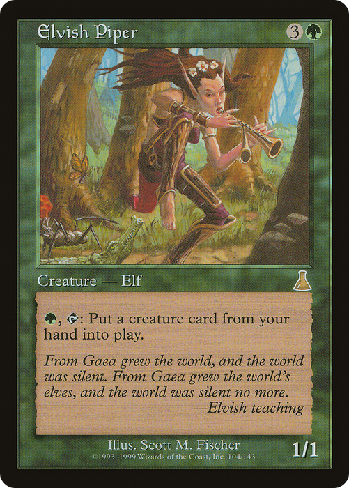 Elvish Piper (UDS-104) - rare - Foil