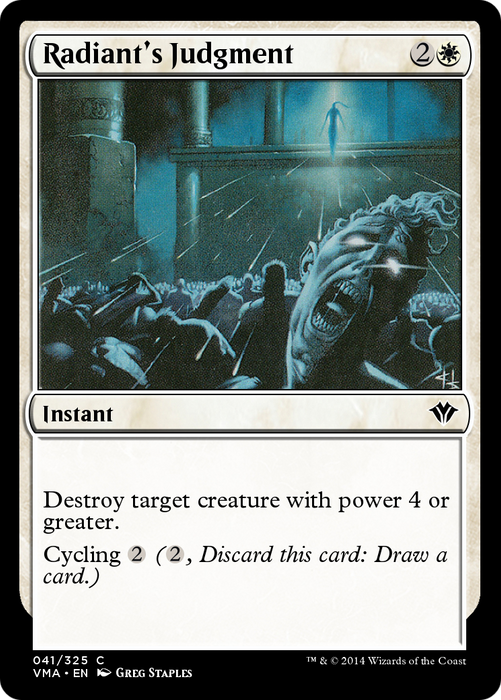Radiant's Judgment (VMA-041) - common - Foil